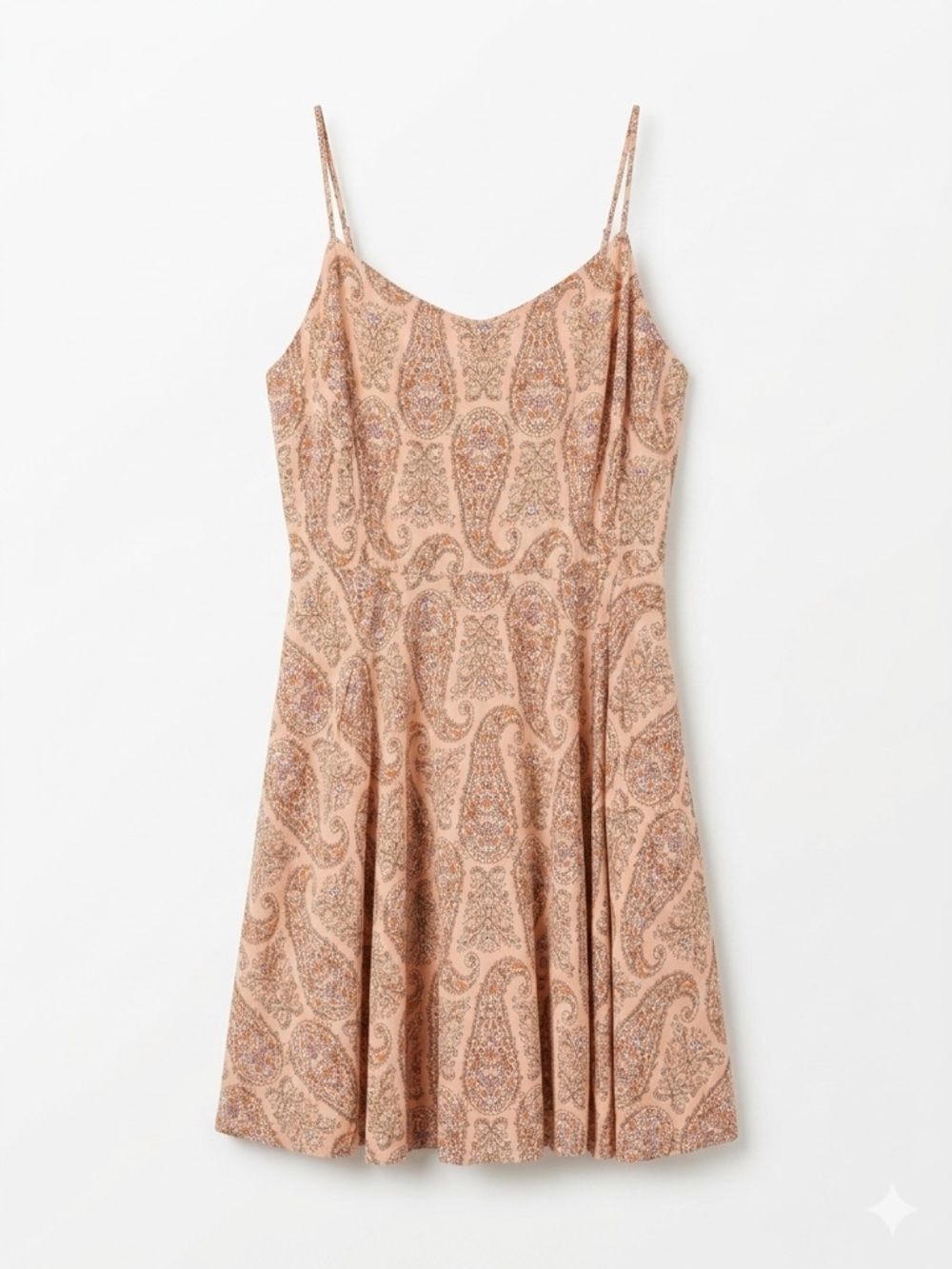 Old Navy Plus Size XXL Midi Dress Pink Paisley Boho Smocked Back Summer - Picture 1 of 8